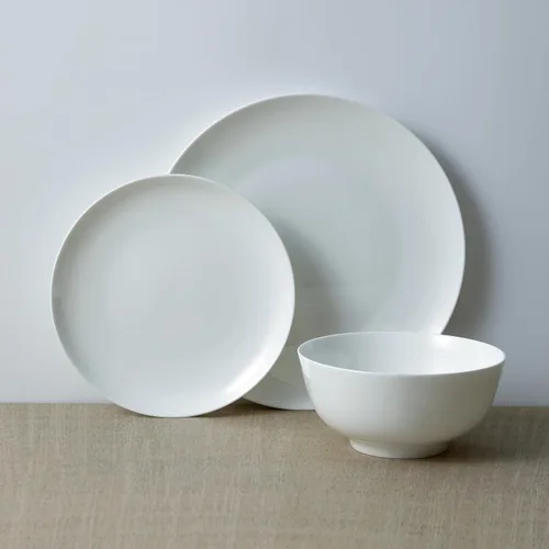 Vista 9 de Stone Lain Aria Bone China - Juego de vajilla de 12 piezas, color blanco