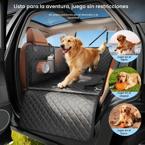 Vista 4 de REEVAA 2.0 Funda de asiento trasero para perros grandes, L, color negro