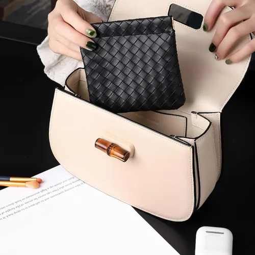 Vista 6 de LYDZTION Juego de 2 bolsas de maquillaje impermeables para mujer, bolsa de cosméticos a cuadros, bolsa de aseo de viaje, organizador de bolsa