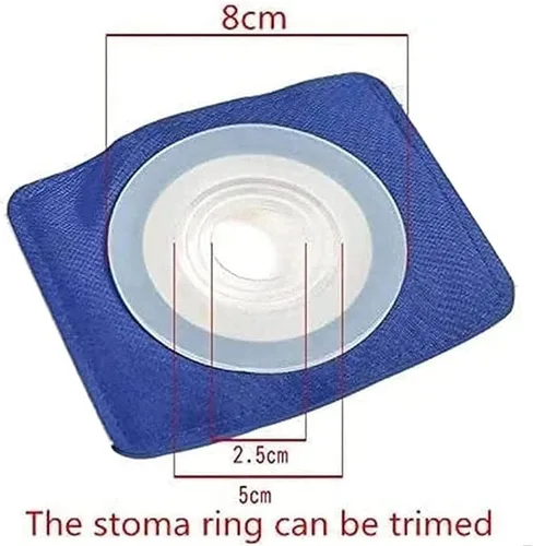 Vista 2 de Bolsa de colostomía unisex para estomía, cinturón de hernia de ostomía para cuidado postoperatorio de anorrectal, para prevenir hernia parastomal