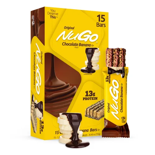 Vista 9 de NuGo Original, yogur de vainilla, barra de proteínas de 0.39 oz, sin gluten, 15