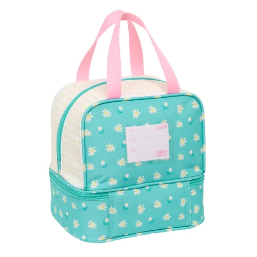 Vista 4 de Portameriendas Peppa Pig Pretty flowers Amarillo Menta 20 x 20 x 15 cm