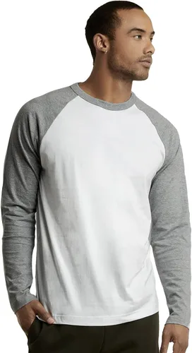 Vista 13 de TOP PRO Camiseta de béisbol de algodón raglán de manga larga para hombre