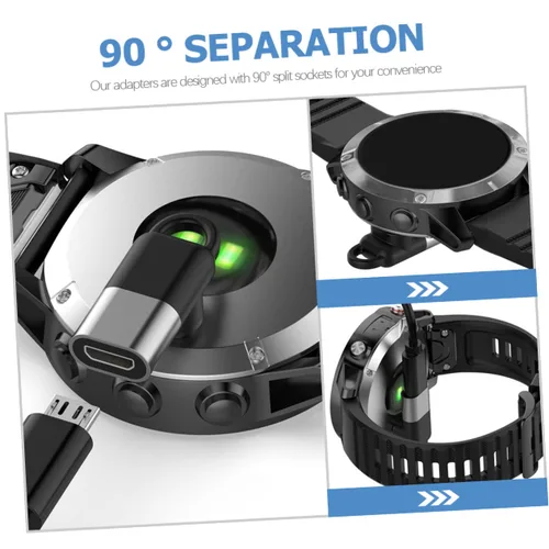Vista 2 de MERRYHAPY Conector de carga ligera del conector del cargador del reloj del convertidor del reloj