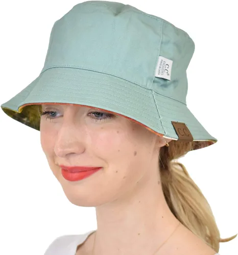 Vista 4 de C.C Unisex 100% algodón Packable Reversible Tie Dye Bucket Sun Hat