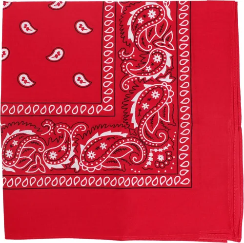 Vista 32 de Motique Accessories Bandana de algodón de 22 pulgadas con estampado cachemira