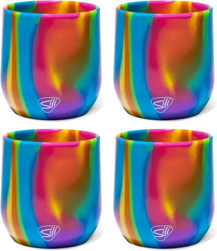 Vista 14 de Silipint - Copa de vino de silicona sin tallo de 12 onzas - Libre de BPA, irrompible, no tóxica, apta para lavavajillas, copa de vino irrompible