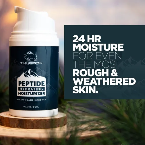 Vista 4 de Hidratante peptídico para hombres - Hidratante facial para hombre - Hidratante facial para hombres - Hidratante facial para hombre - Loción facial