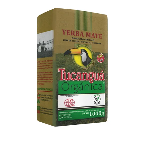 Vista 2 de Tucanguá Té de hoja suelta de yerba mate orgánico Bebida tradicional del té sudamericano 2.2 lb 2.2 lbs