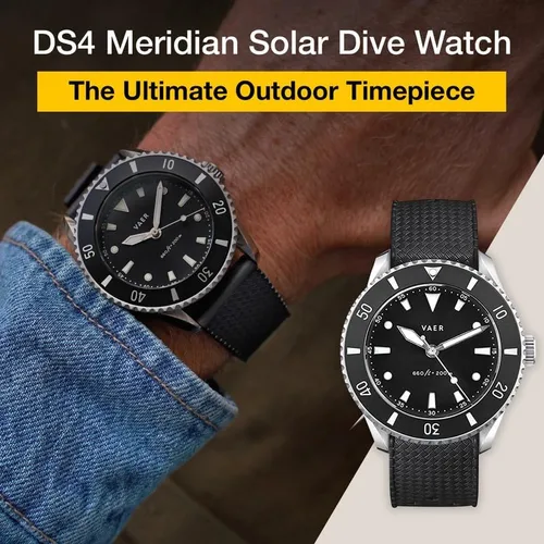 Vista 2 de Vaer DS4 Solar Dive Watch for Men - Ocean Ready 20 ATM, Solar-Powered - Perpetual Time Keeping, Sapphire Crystal, & Extreme Accuracy