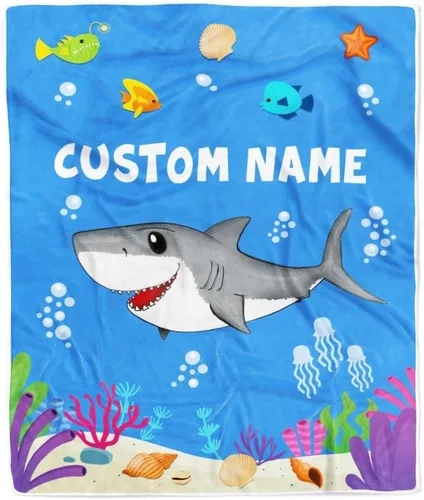 Vista 30 de Manta personalizada con nombre de tortuga para bebé, niño, niña, mar, recién nacido, hijo, hija, nieta, sobrina, cumpleaños, Navidad, manta de forro
