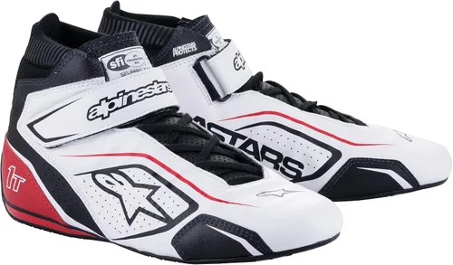 Vista 3 de Alpinestars Tech 1-T V3 - Zapatos de conducción SFI - Talla 7.5 - Negro/Gris Frío/Amarillo (2710122-1055-7.5)