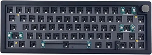 Vista 9 de BOYI GMK67 65% Teclado mecánico de aleación de aluminio, BT5.0/Tipo-C/2.4G inalámbrico intercambiable en caliente, teclado de juego CNC con junta