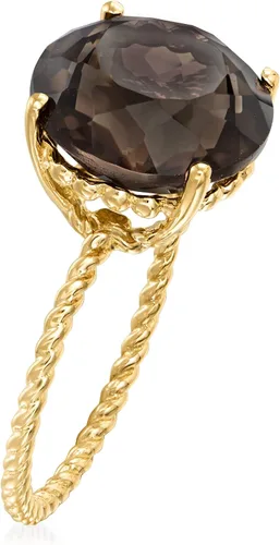 Vista 3 de Ross-Simons Gemstone Twist Rope Ring in 14kt Yellow Gold