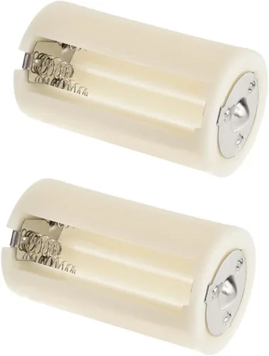 Vista 11 de Heyiarbeit 1 unids blanco AA a D tamaño de conexión paralela adaptadores de batería convertidor casos adaptador D 3501A para electrónica
