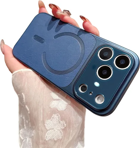 Vista 7 de Diseñada para iPhone, funda magnética de piel, compatible con carga inalámbrica MagSafe (iPhone 11, negro)