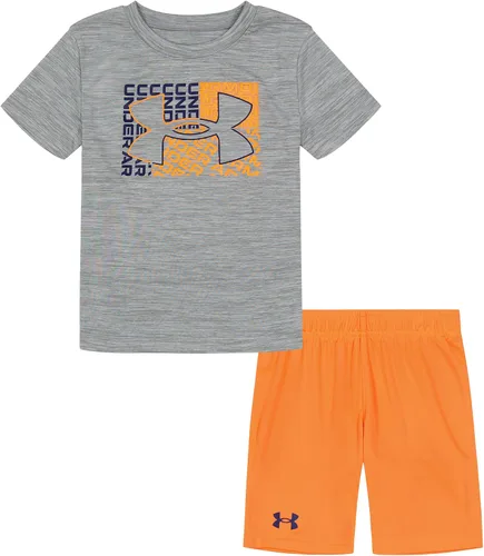 Vista 155 de Under Armour baby-girls Ua Terrazzo Leopard Heart SetShort Set