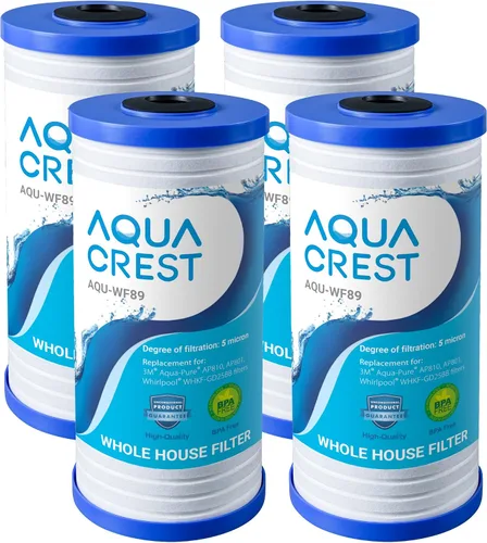 Vista 14 de AQUA CREST FXHTC - Filtro de agua para toda la casa de 5 micrones, 10 x 4.5 pulgadas, repuesto para GE® FXHTC, GXWH40L, fontanero americano W10-PR