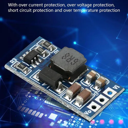 Vista 9 de ND0412SA 2 piezas DC-DC Step-up Module 7W 2.6-5.5 a 5V/6V/9V/12V DC Regulador de voltaje Convertidor de impulso para motor LED (sin pin 12V)