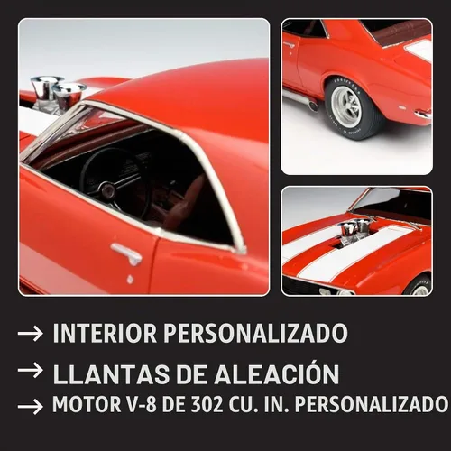 Vista 3 de AMT 1968 Chevy Camaro Z/28 Kit de modelo a escala 1:25