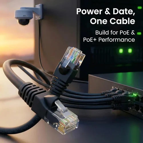 Vista 7 de GEARit Paquete de 100 cables Ethernet Cat6 de 0.5 pies Cable de conexión de red RJ45, conectores chapados en oro sin enganches de 10 Gbps, cable