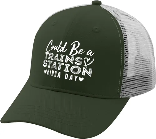 Vista 2 de Hat Could be a Train Station Kinda Day Dad Hat, Vintage Hat for Women
