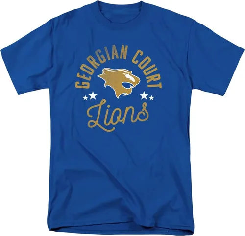 Vista 149 de Collegiate Distressed Mascot Unisex Adult T Shirt Collection 3 Universidad de Adelphi