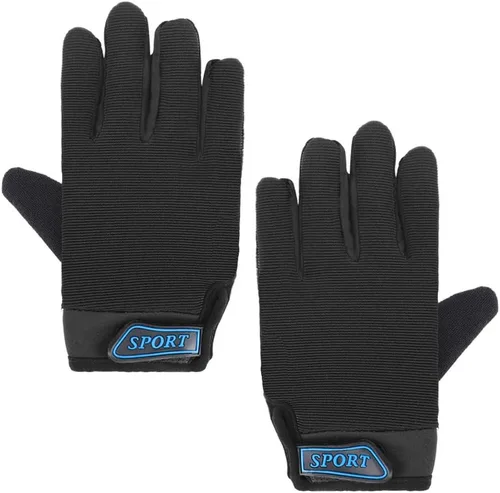 Vista 2 de Accmor Guantes de ciclismo para niños, transpirables, antideslizantes, guantes de dedo completo para niños, ciclismo, escalada, equitación, ciclismo