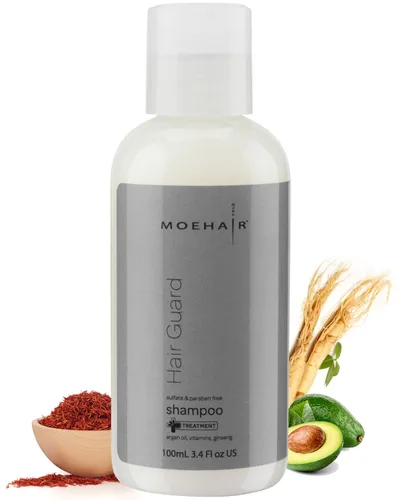 Vista 13 de MOEHAIR Champú Hair Guard Estimula los folículos pilosos Champú engrosador y voluminizador del cabello Infundido con aceite de argán, ginseng
