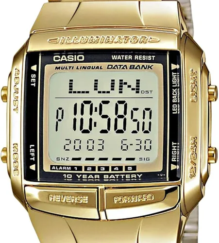 Vista 2 de Casio Reloj digital dorado y negro - Oro Talla única DB-360G-9A Oro Digital