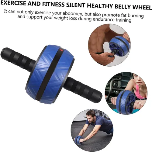 Vista 9 de Alipis 2pcs Ab Roller Wheel with Knee Pad Fitness Equipment for Core Strengthening Abdominal and Back Workout Home Gym Exercise Tool for Men and
