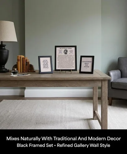Vista 9 de Abraham Lincoln The Gettysburg Address - Póster histórico de Estados Unidos para el hogar, oficina, aula y decoración patriótica