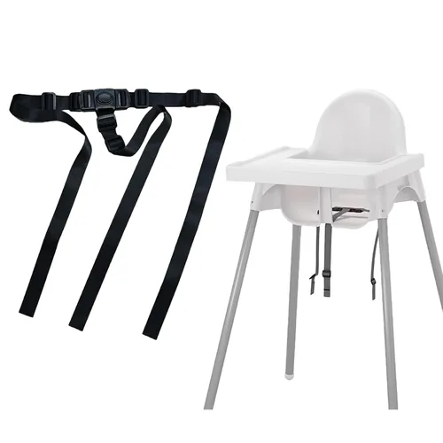 Vista 6 de Correa de arnés de pecho de asiento de 3 puntos para niños, correa ajustable para asiento de bebé, correas de repuesto para silla alta para silla