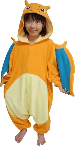 Vista 2 de SAZAC Kigurumi - Pokemon - Charizard - Mono de Halloween - Talla para niños (5-9 años)