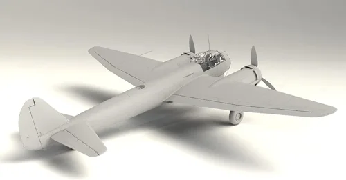 Vista 4 de ICM 48240 - Ju 88D-1, avión de reconocimiento alemán de la Segunda Guerra Mundial - Kit de modelo militar de plástico - Escala 1:48