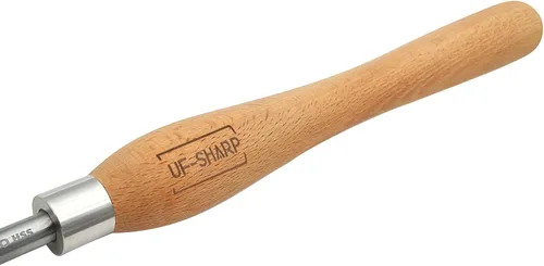 Vista 7 de Gubia de tazón de 1/2 " para torno de madera, herramientas de torneado de madera M2 Cryo HSS con mango de madera de haya (1/2 pulgada)