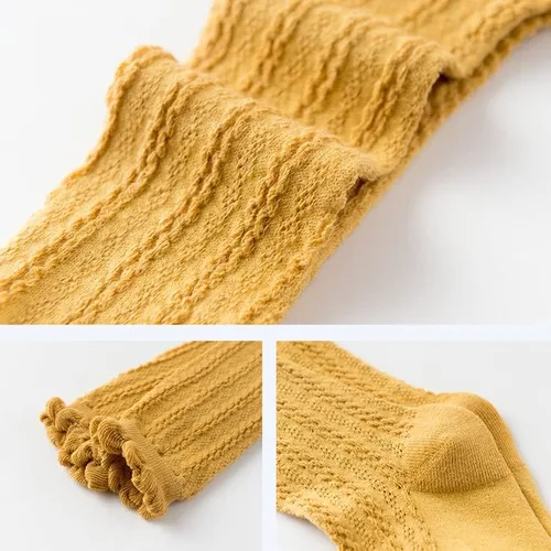 Vista 6 de DRESHOW BQUBO - Calcetines de vestir para bebé, calcetines de algodón para niñas pequeñas