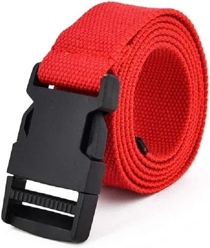 Vista 22 de AIBEARTY Cinturón de lona con hebilla ajustable, cintura larga para mujeres, hombres, adolescentes