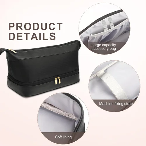Vista 3 de Flexfusion - Funda de transporte compatible con cerámica Shark/Glam Negro