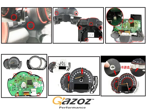 Vista 5 de Racimo de instrumentos de carreras RPM+Speedo para Mini Cooper S F54 F55 F56 F57 F58 F59