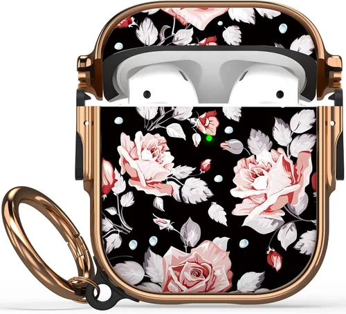 Vista 48 de Maxjoy Funda para AirPods 3 con cerradura, funda protectora rígida de 3ª generación para AirPod de 3ª generación para mujeres y hombres con llavero