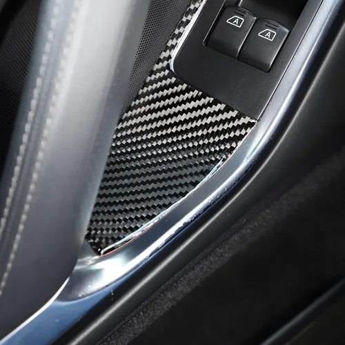 Vista 6 de Calcomanía de fibra de carbono para coche, botón de elevación, cubierta de panel para Nissan GTR R35 2008 a 2016 (fibra de carbono)