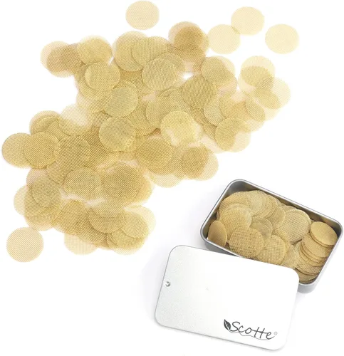 Vista 8 de Scotte 200 pantallas de tubo de latón de 3/8 pulgadas, pantalla de filtro de tubo de metal de 0.374 in (0,375 pulgadas) con caja de almacenamiento