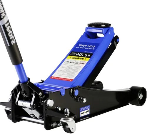 Vista 14 de LKTART Gato hidráulico de piso de 2 toneladas de bajo perfil para automóvil con rango de elevación de pistón único 3.3"-15.2