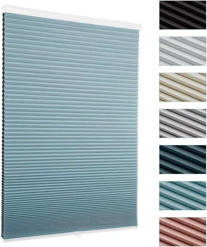 Vista 35 de MYshade Persianas celulares de tamaño personalizado, persianas opacas sin cordones para dormitorio, baño, sala de estar, control de luz, persianas