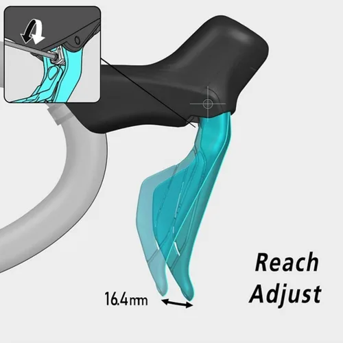 Vista 5 de SHIMANO 105 St-R7170 Di2 Sistema de cambio/freno negro, trasero