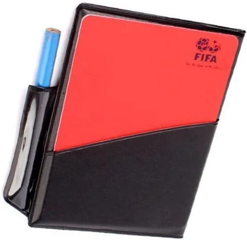 Vista 5 de MiaoDuo Nuevo cuaderno de la cartera del árbitro del fútbol del fútbol del deporte con la tarjeta roja y la tarjeta amarilla