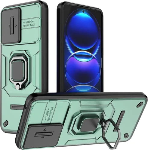 Vista 40 de Funda de teléfono móvil para Xiaomi Redmi A3/Xiaomi Poco C61 Soporte de coche Soporte Ventana corredera Cubierta protectora a prueba de golpes