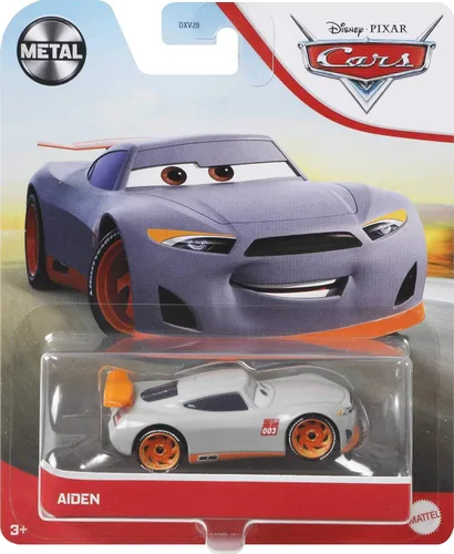 Vista 4 de Disney Cars Toys Aiden - Vehículos de personajes favoritos de los fanáticos a escala 1:55 para carreras y contar historias, regalo para niños a