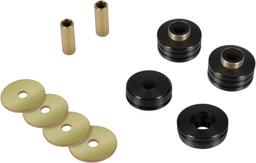 Vista 8 de 9.4102G - Aisladores universales de bujes de poliuretano para montajes de cuerpo, incluye 4 arandelas de metal plateado, 2 fundas de metal plateado